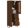 Tall oak brown plywood sideboard 69.5x34x180 cm by vidaXL, Sideboards - Ref: Foro24-3200032, Price: 165,52 €, Discount: %