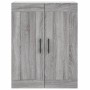 Aparador alto madera contrachapada gris sonoma 69,5x34x180 cm de vidaXL, Aparadores - Ref: Foro24-3200031, Precio: 169,99 €, ...