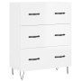 High glossy white plywood sideboard 69.5x34x180 cm by vidaXL, Sideboards - Ref: Foro24-3199779, Price: 164,99 €, Discount: %