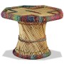 Mesa de centro de bambú con detalles chindi multicolor de vidaXL, Mesas de centro - Ref: Foro24-244214, Precio: 94,26 €, Desc...