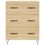 Aparador alto madera contrachapada color roble 69,5x34x180 cm de vidaXL, Aparadores - Ref: Foro24-3199780, Precio: 150,32 €, ...