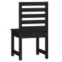 Garden chairs 2 pcs solid black pine wood 50x48x91.5 cm by vidaXL, Garden chairs - Ref: Foro24-824029, Price: 83,99 €, Discou...