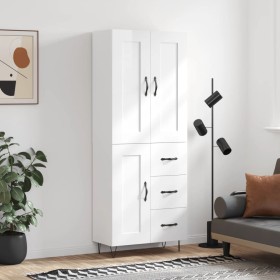 High glossy white plywood sideboard 69.5x34x180 cm by vidaXL, Sideboards - Ref: Foro24-3200035, Price: 162,99 €, Discount: %