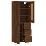 Tall oak brown plywood sideboard 69.5x34x180 cm by vidaXL, Sideboards - Ref: Foro24-3200040, Price: 152,82 €, Discount: %