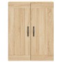 Aparador alto madera contrachapada color roble 69,5x34x180 cm de vidaXL, Aparadores - Ref: Foro24-3200036, Precio: 147,95 €, ...