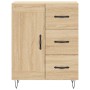 Tall plywood oak-colored highboard 69.5x34x180 cm by vidaXL, Sideboards - Ref: Foro24-3200036, Price: 147,99 €, Discount: %