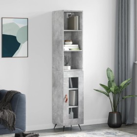 Concrete gray plywood sideboard 34.5x34x180 cm by vidaXL, Sideboards - Ref: Foro24-3189865, Price: 92,83 €, Discount: %