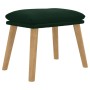 Dark green velvet footrest 45x29.5x35 cm by vidaXL, Ottomans - Ref: Foro24-341437, Price: 43,16 €, Discount: %