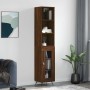 Tall brown oak plywood sideboard 34.5x34x180 cm by vidaXL, Sideboards - Ref: Foro24-3189868, Price: 87,99 €, Discount: %