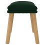 Dark green velvet footrest 45x29.5x35 cm by vidaXL, Ottomans - Ref: Foro24-341437, Price: 43,16 €, Discount: %