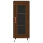 Aparador alto madera contrachapada roble marrón 34,5x34x180 cm de vidaXL, Aparadores - Ref: Foro24-3189868, Precio: 88,12 €, ...