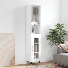 High glossy white plywood sideboard 34.5x34x180 cm by vidaXL, Sideboards - Ref: Foro24-3189871, Price: 92,99 €, Discount: %