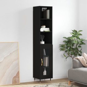 Black plywood sideboard 34.5x34x180 cm by vidaXL, Sideboards - Ref: Foro24-3189870, Price: 90,59 €, Discount: %