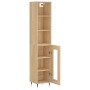 Aparador de madera contrachapada roble Sonoma 34,5x34x180 cm de vidaXL, Aparadores - Ref: Foro24-3189872, Precio: 87,99 €, De...