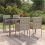 Garden chairs with cushions 4 units gray synthetic rattan by vidaXL, Garden chairs - Ref: Foro24-319888, Price: 194,06 €, Dis...