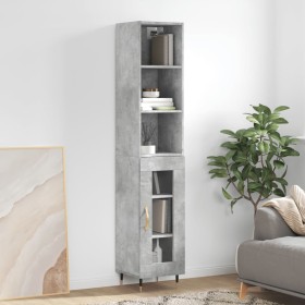 Concrete gray plywood sideboard 34.5x34x180 cm by vidaXL, Sideboards - Ref: Foro24-3189873, Price: 91,99 €, Discount: %