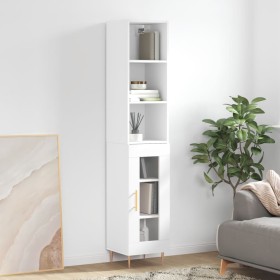 Tall white plywood sideboard 34.5x34x180 cm by vidaXL, Sideboards - Ref: Foro24-3189877, Price: 85,95 €, Discount: %