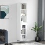 Tall white glossy plywood sideboard 34.5x34x180 cm by vidaXL, Sideboards - Ref: Foro24-3189887, Price: 92,41 €, Discount: %