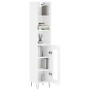 Tall white glossy plywood sideboard 34.5x34x180 cm by vidaXL, Sideboards - Ref: Foro24-3189887, Price: 92,41 €, Discount: %