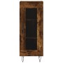 Aparador de madera contrachapada roble ahumado 34,5x34x180 cm de vidaXL, Aparadores - Ref: Foro24-3189890, Precio: 81,58 €, D...