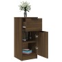 Brown oak plywood sideboard 30x30x70 cm by vidaXL, Sideboards - Ref: Foro24-817004, Price: 49,39 €, Discount: %