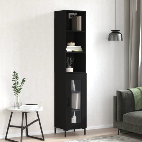 Black plywood sideboard 34.5x34x180 cm by vidaXL, Sideboards - Ref: Foro24-3189894, Price: 91,73 €, Discount: %