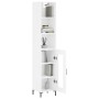 High glossy white plywood sideboard 34.5x34x180 cm by vidaXL, Sideboards - Ref: Foro24-3189895, Price: 95,99 €, Discount: %