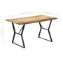 Mesa de comedor de madera maciza reciclada 140x80x76 cm de vidaXL, Mesas de cocina y de comedor - Ref: Foro24-247948, Precio:...