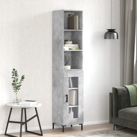 Concrete gray plywood sideboard 34.5x34x180 cm by vidaXL, Sideboards - Ref: Foro24-3189897, Price: 95,78 €, Discount: %