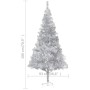 Árbol de Navidad artificial con soporte plateado PET 180 cm de vidaXL, Arboles de navidad - Ref: Foro24-321013, Precio: 37,97...