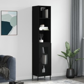 Black plywood sideboard 34.5x34x180 cm by vidaXL, Sideboards - Ref: Foro24-3189902, Price: 96,73 €, Discount: %