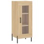 Aparador de madera contrachapada roble Sonoma 34,5x34x180 cm de vidaXL, Aparadores - Ref: Foro24-3189904, Precio: 94,51 €, De...