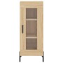 Aparador de madera contrachapada roble Sonoma 34,5x34x180 cm de vidaXL, Aparadores - Ref: Foro24-3189904, Precio: 94,51 €, De...