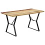 Mesa de comedor de madera maciza reciclada 140x80x76 cm de vidaXL, Mesas de cocina y de comedor - Ref: Foro24-247948, Precio:...