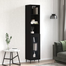 Black plywood sideboard 34.5x34x180 cm by vidaXL, Sideboards - Ref: Foro24-3189910, Price: 92,47 €, Discount: %