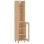 Aparador de madera contrachapada roble Sonoma 34,5x34x180 cm de vidaXL, Aparadores - Ref: Foro24-3189912, Precio: 91,37 €, De...