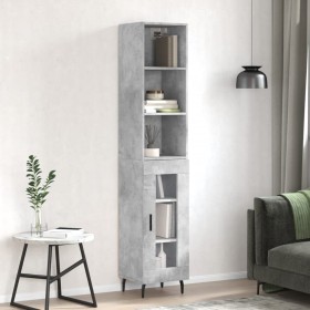 Concrete gray plywood sideboard 34.5x34x180 cm by vidaXL, Sideboards - Ref: Foro24-3189913, Price: 96,99 €, Discount: %