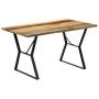 Mesa de comedor de madera maciza reciclada 140x80x76 cm de vidaXL, Mesas de cocina y de comedor - Ref: Foro24-247948, Precio:...