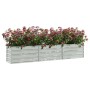 Silver galvanized steel flower bed 240x40x45 cm by vidaXL, Pots and planters - Ref: Foro24-316889, Price: 42,35 €, Discount: %