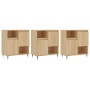 Aparadores 3 uds madera contrachapada color roble sonoma de vidaXL, Aparadores - Ref: Foro24-3190144, Precio: 202,40 €, Descu...