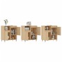 Aparadores 3 uds madera contrachapada color roble sonoma de vidaXL, Aparadores - Ref: Foro24-3190144, Precio: 202,40 €, Descu...