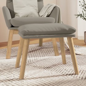 Light gray velvet footrest 45x29.5x35 cm by vidaXL, Ottomans - Ref: Foro24-341435, Price: 43,99 €, Discount: %