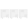 Sideboards 3 units white plywood by vidaXL, Sideboards - Ref: Foro24-3190149, Price: 165,99 €, Discount: %