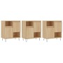 Sideboards 3 Einheiten Sonoma-Eichensperrholz von vidaXL, Sideboards - Ref: Foro24-3190152, Preis: 166,57 €, Rabatt: %