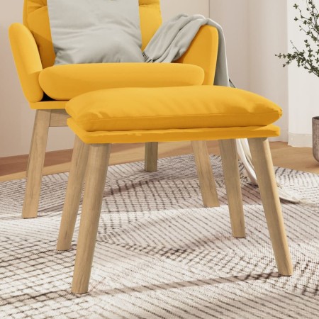 Mustard yellow velvet footrest 45x29.5x35 cm by vidaXL, Ottomans - Ref: Foro24-341442, Price: 43,16 €, Discount: %