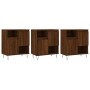 Aparadores 3 uds madera contrachapada marrón roble de vidaXL, Aparadores - Ref: Foro24-3190156, Precio: 165,79 €, Descuento: %