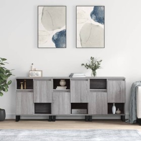 Sideboards 3 units gray Sonoma plywood by vidaXL, Sideboards - Ref: Foro24-3190163, Price: 234,99 €, Discount: %