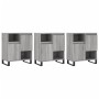 Aparadores 3 uds madera contrachapada gris Sonoma de vidaXL, Aparadores - Ref: Foro24-3190163, Precio: 190,99 €, Descuento: %