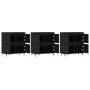 Sideboards 3 Stück schwarzes Sperrholz von vidaXL, Sideboards - Ref: Foro24-3190190, Preis: 189,14 €, Rabatt: %