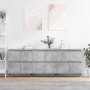 Sideboards 3 units concrete gray plywood by vidaXL, Sideboards - Ref: Foro24-3190193, Price: 193,70 €, Discount: %